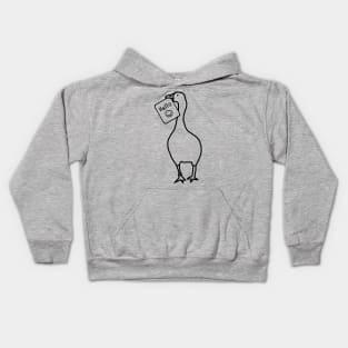 Goose Game with Stolen Hello Greeting Minimal Kids Hoodie